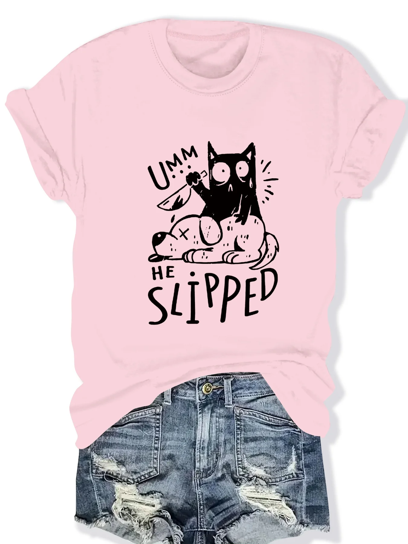 

Модная женская футболка с круглым вырезом и коротким рукавом с анималистичным принтом, стильная повседневная футболка с принтом