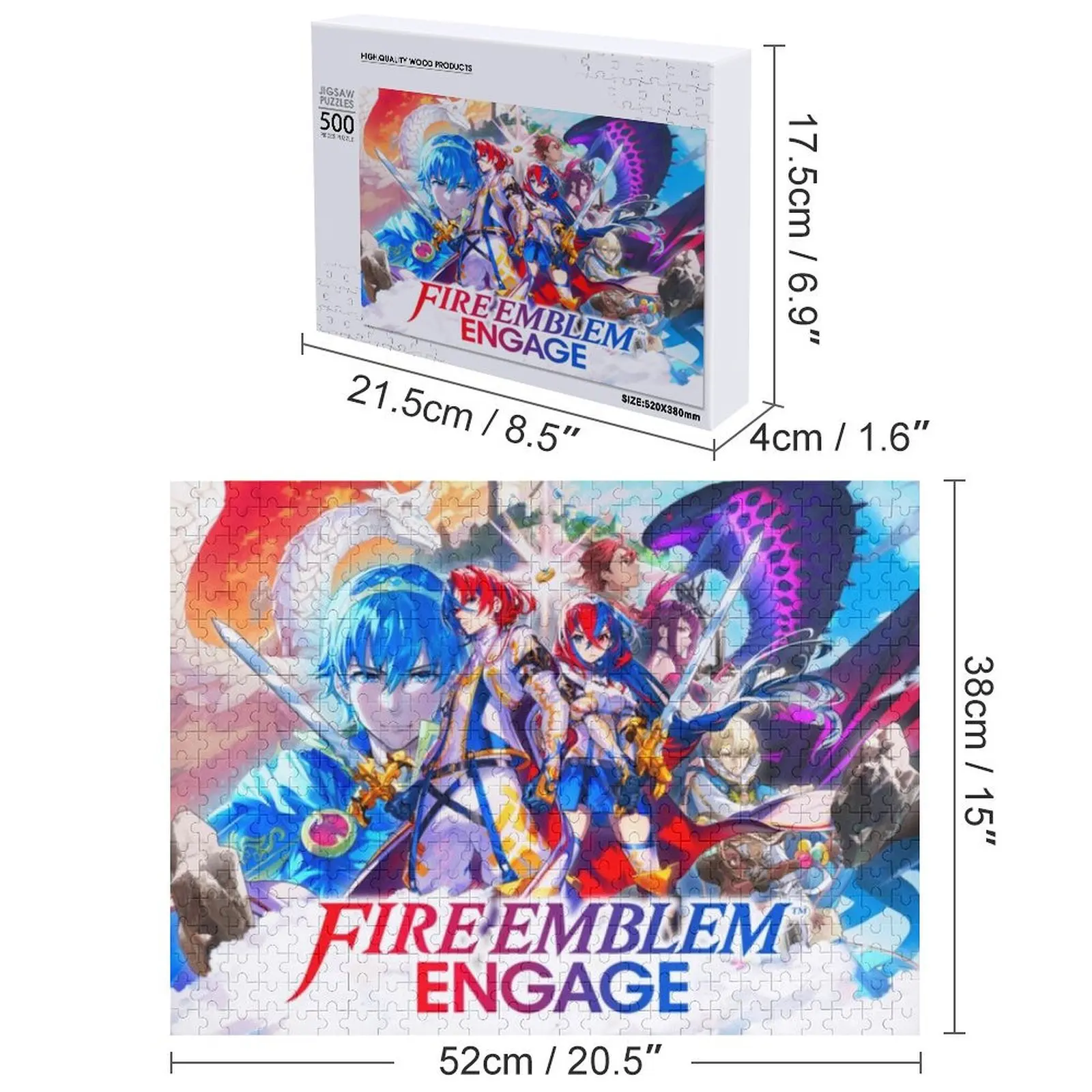 Times Of Game Fire Emblem Engage Jigsaw Puzzle Nome personalizzato Giocattolo per bambini Legno Adulti Regali personalizzati per bambini Puzzle