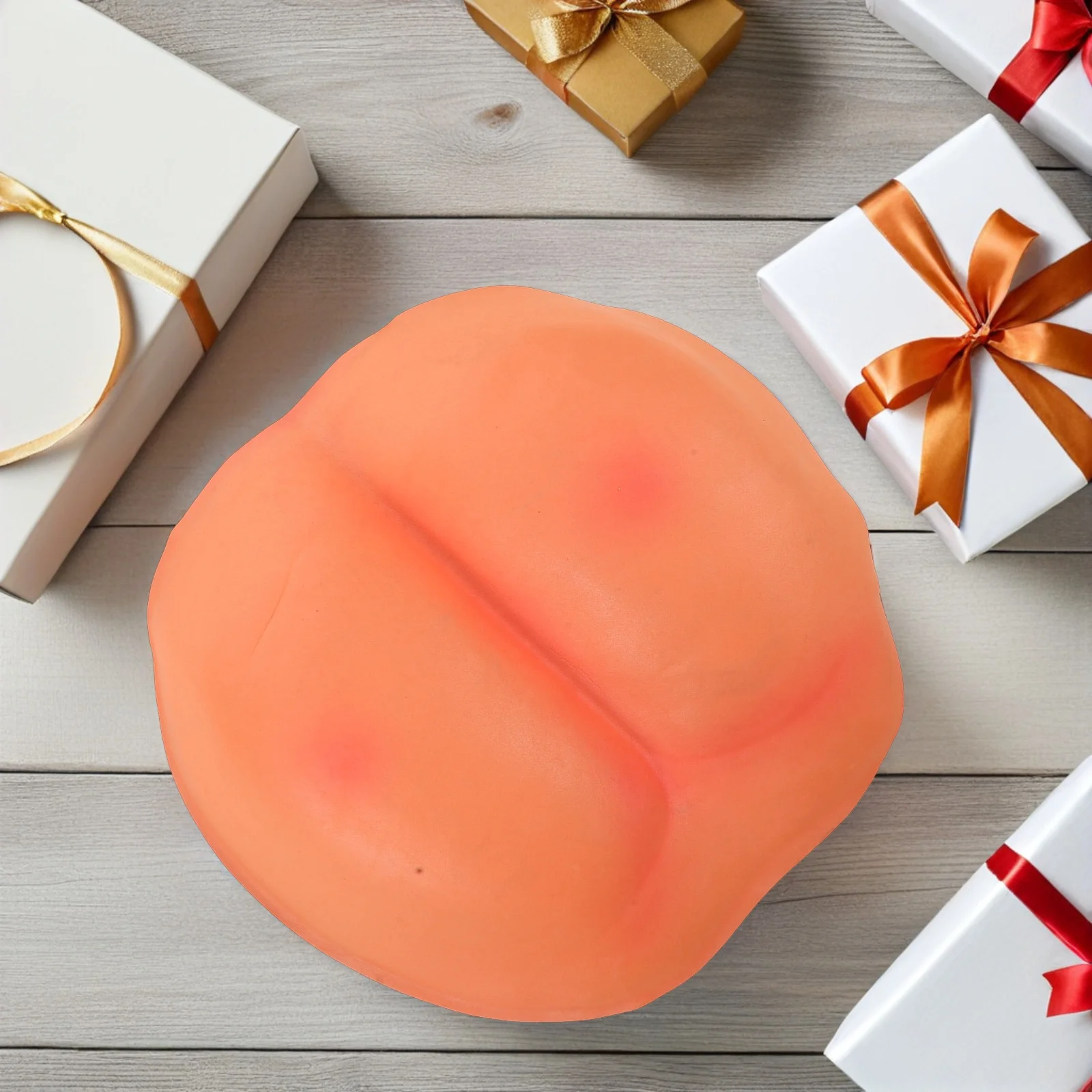 4 قطعة دعائم الأرداف المزحة واقعية لينة بعقب الخدين لجميع القديسين تأثيري يوم كذبة أبريل مضحك زي ملحق خدعة الجدة #1