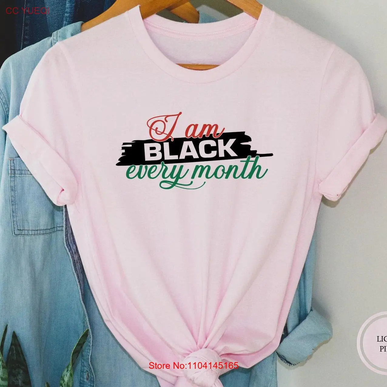 أنا أسود كل شهر ولكني هذا تي شيرت I'm Blackity يعيش المسألة بأكمام طويلة أو قصيرة #1