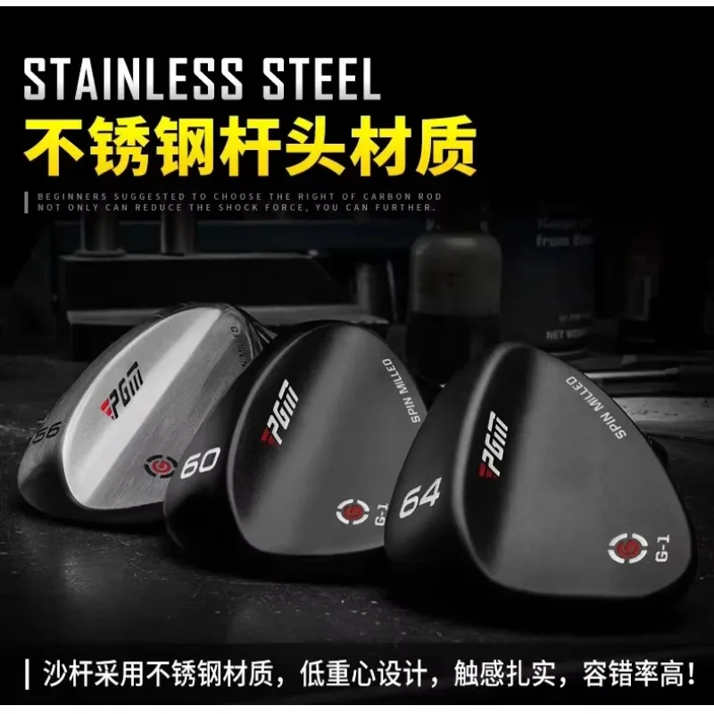 pgm-golf-clubs-sand-wedges-clubs-50-52-54-56-58-60-62-degrees-silver-black-with-easy-distance-control-sg002-golf-putter