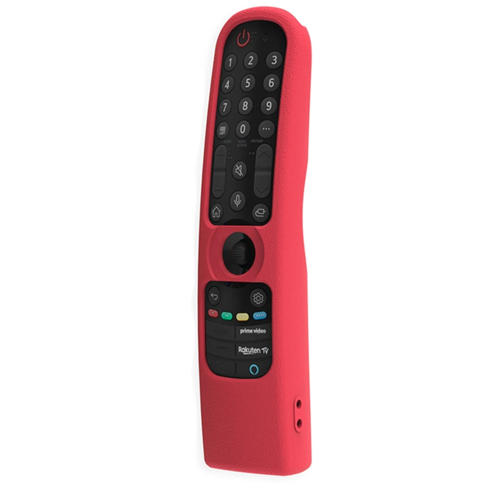 Silicone Protective Remote Control Covers for LG Smart TV AN-MR21 for LG OLED TV Remote MR21GA Remote Case (Red)