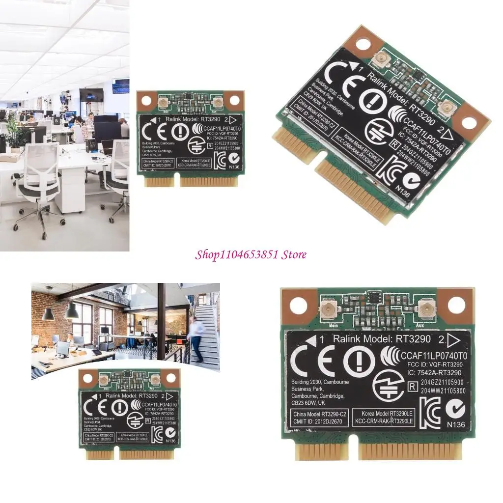 

RT3290 802.11b/g/n Беспроводная Wi-Fi карта Bluetooth-совместимая 3,0 Половинная мини-карта PCI-E Замена для CQ58 4445S