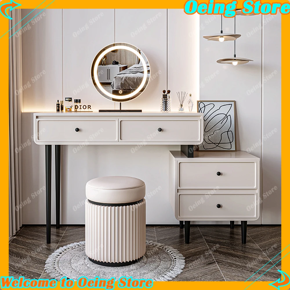 

Unique Modern Dressing Table White Bedroom Designer Drawers Dressing Table Mirror Nordic Toaletka Z Lustrem Home Accessories