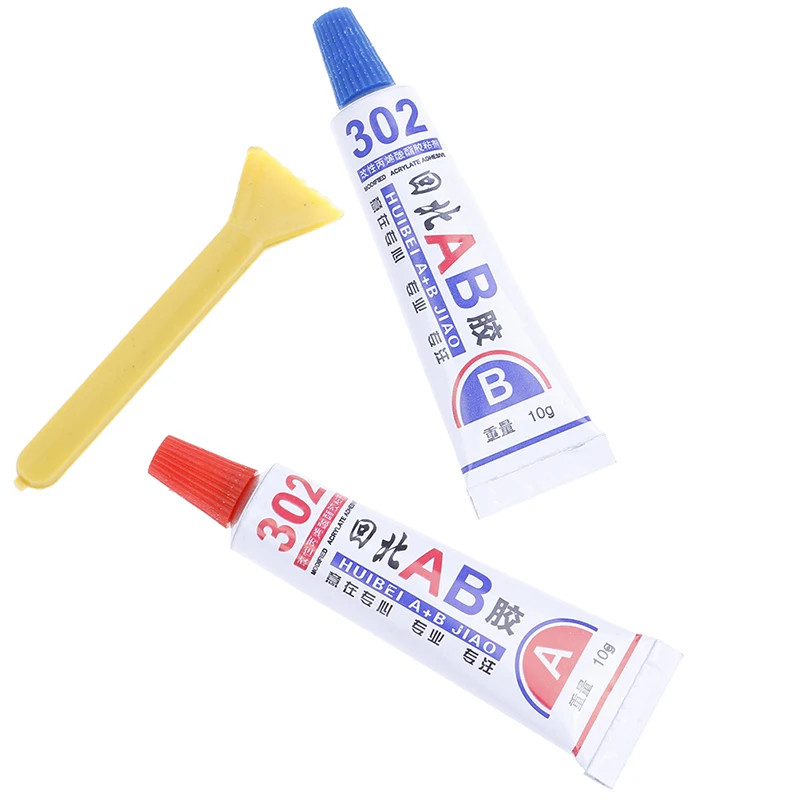 【K】2Pcs Transparent Epoxy Glue AB Super Strong Adhesive For Metal Glass Ceramics Jewellery Plastic Repair