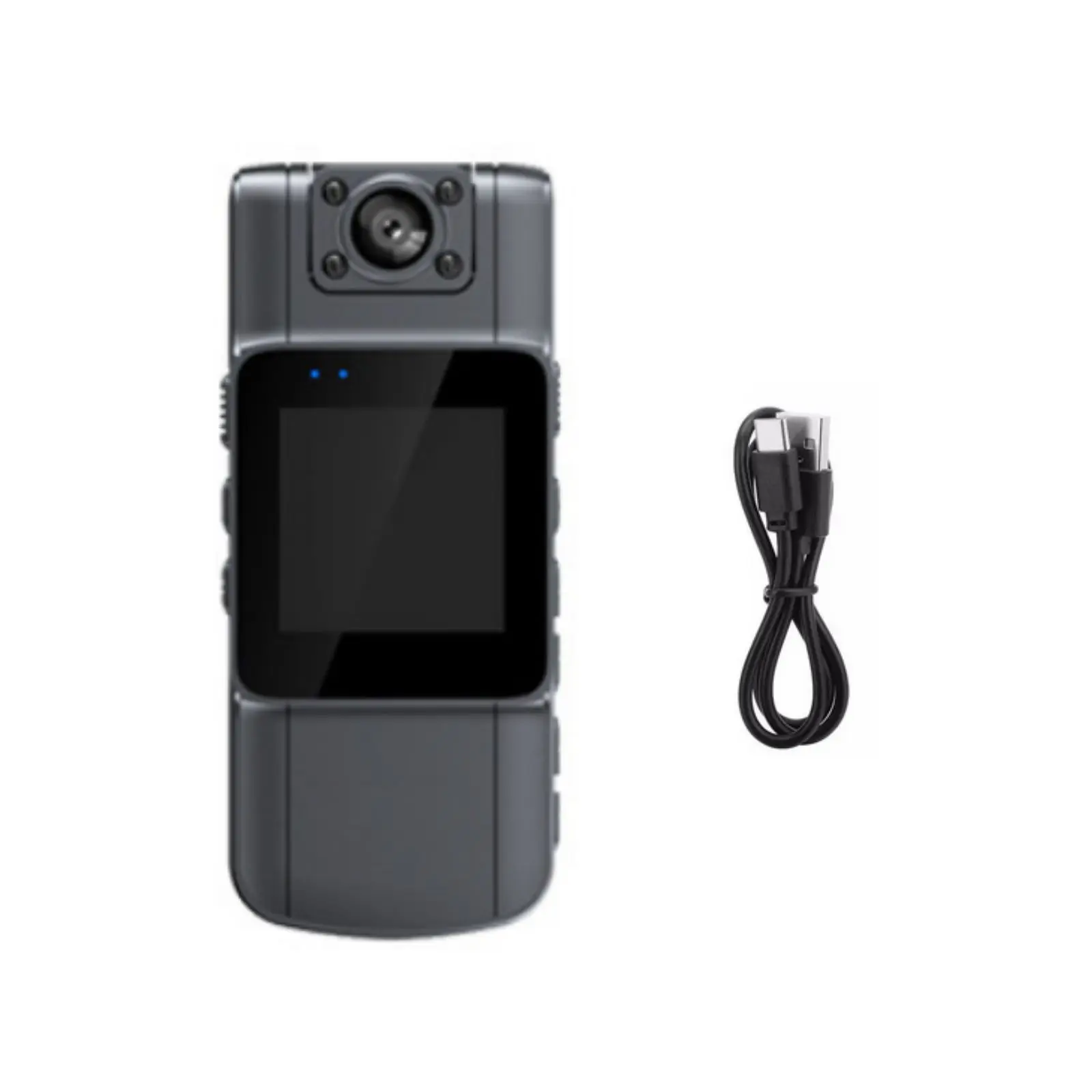 1.5-inch Display Mini Camera HD 1080P Police Body Camcorder Audio Video DVR IR Night 180° Rotation Recorder Supports TF SD Cards