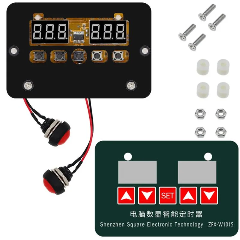 Imagem -02 - Microcomputador Termostato Display Digital Temporizador Inteligente Ajustável Eletrônico Controlador de Temperatura Zfx-w1015 12v 24v 220v