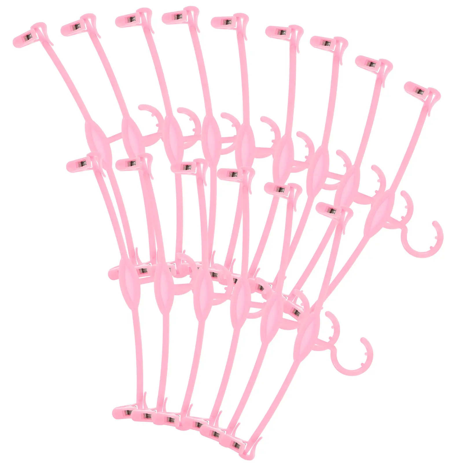 15Pcs Weather-Resistant Plastic Underwear Hanger Set Smooth Edge Bra Hanger Shoulder Clips for Lingerie Bikini
