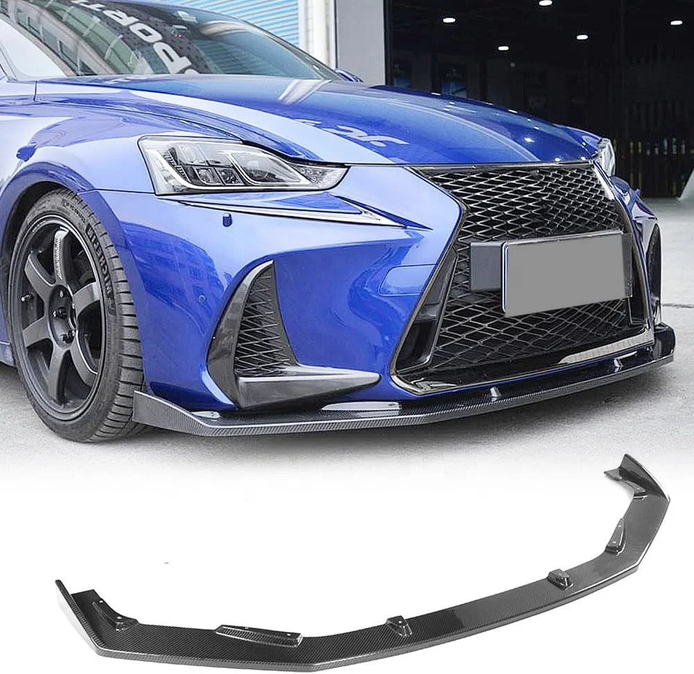 Carbon fiber front bumper lip separator Lexus IS300 IS350 basic sedan is F sports sedan 2017-2020