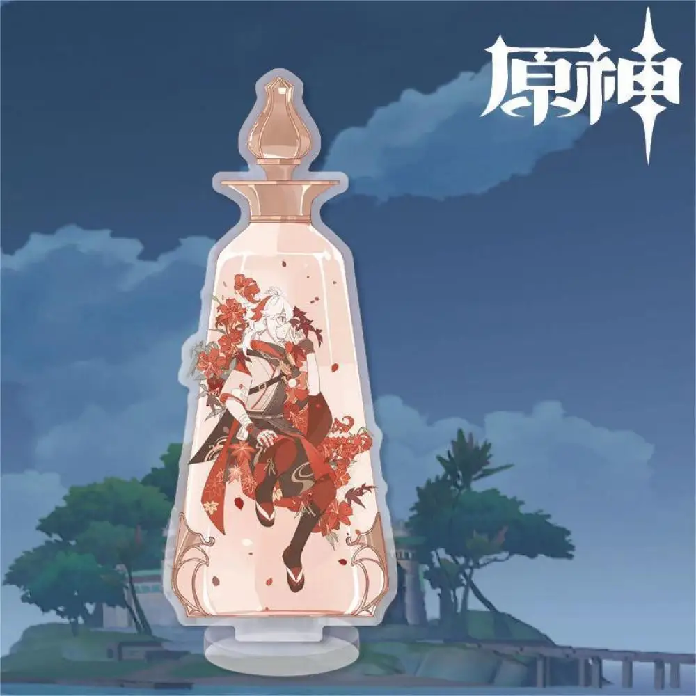 15 cm mihoyo Genshin Impact Venti xiao Parfumflesje Acryl Staande een plaquette Desktop decoratie spel periferie verjaardagscadeau