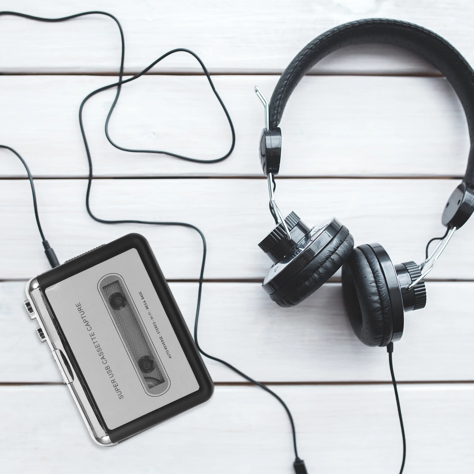

Usb Cassette Player Tape To Mp3 Converter Portable Device Transfer Music To Usb Disk Playback Function Included