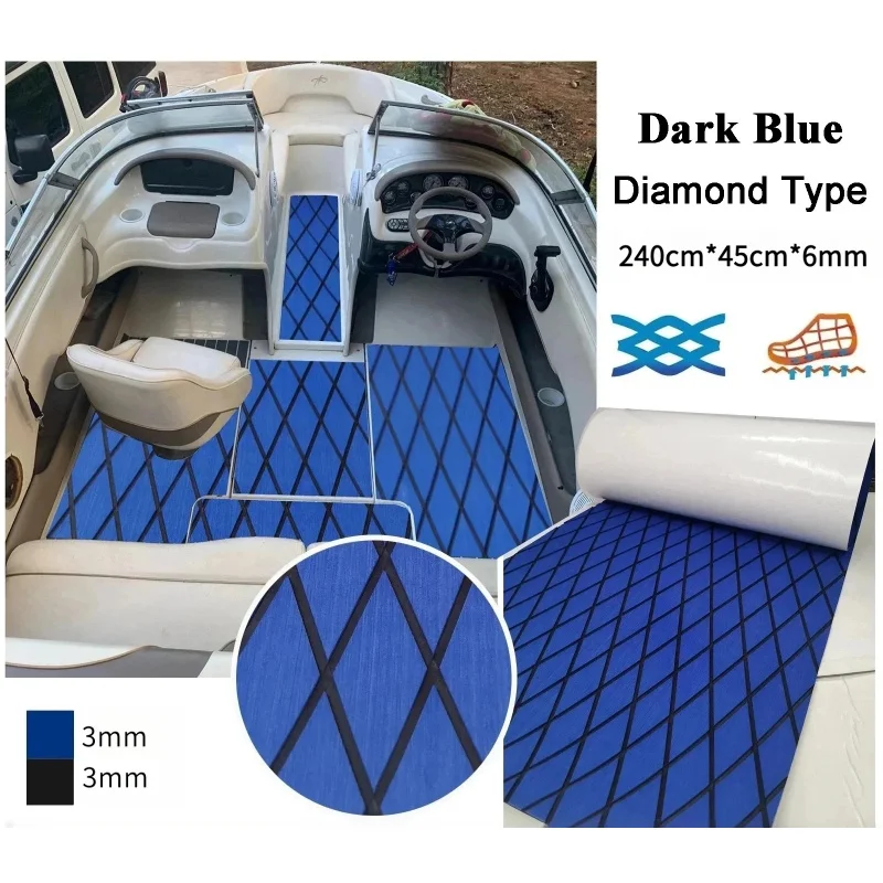 

240 см x 45 см x 6 мм (4,5 x 17,72 x 0,24 дюйма) Redluck Blueprint Нескользящая лодка из ЭВА Яхта морской спальни или карава Пол