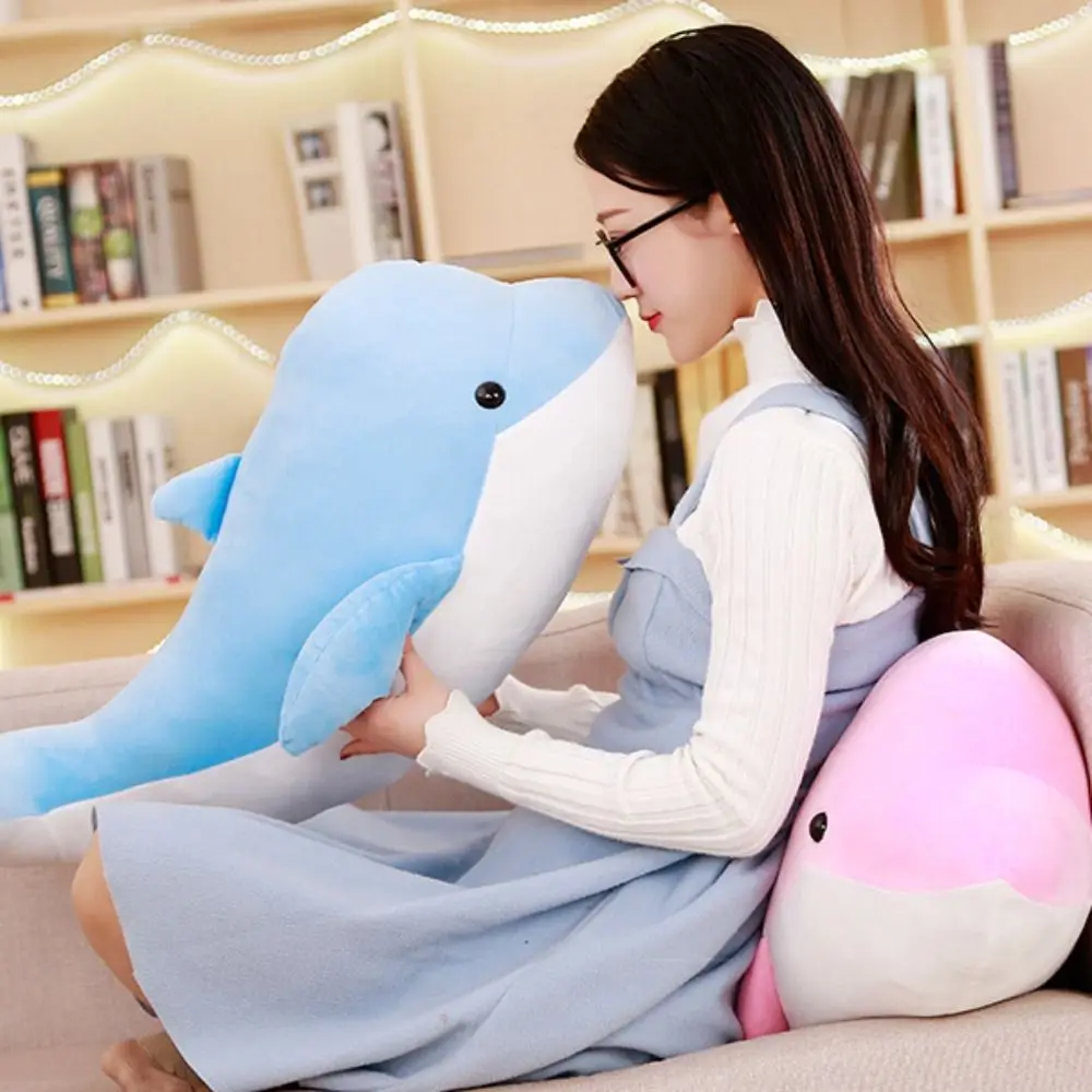 Plush Dolphin Plush Toy Animal Pillow Stuffed Soft Dolphin Sofa Pillow 20cm/40cm Lovely Dolphin Stuffed Toys Kids