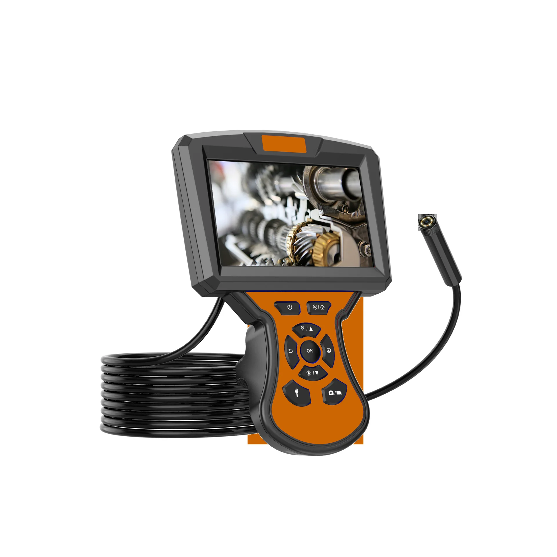 Industrial endoscope 1080P, portable single and dual camera endoscope