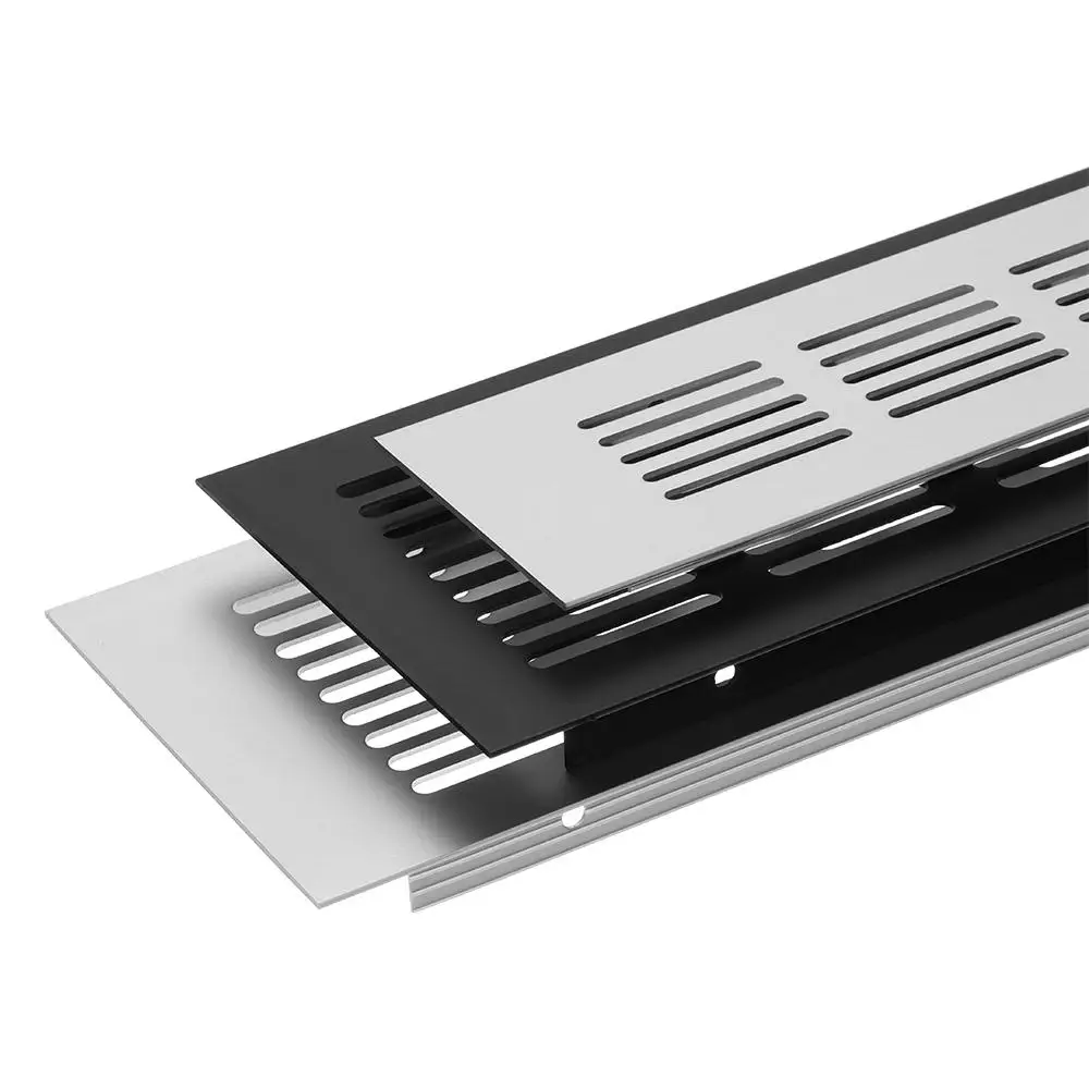 멀티 사이즈 알루미늄 합금 캐비닛 에어 벤트 환풍기 그릴 장식 커버, 옷장 신발 옷장 메쉬 구멍 커버 하드웨어 액세서리