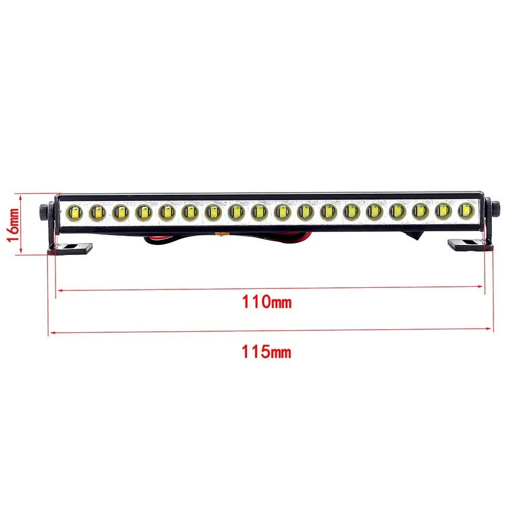 Super Bright LED Light Bar RC Car Roof Lamp for 1/10 RC Crawler Axial Capra SCX10 II 90046 RGT EX86100 TRX6 trx-4 D90