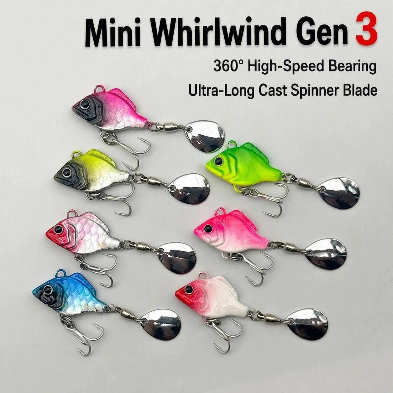 1 Stück 5~15g VIB Angelköder mit Schwanzspinner, Crankbait, Angel-Löffelköder, Klingenköder, sinkender Köder, Bass-Angeljigs, Angelköder – Detail 10