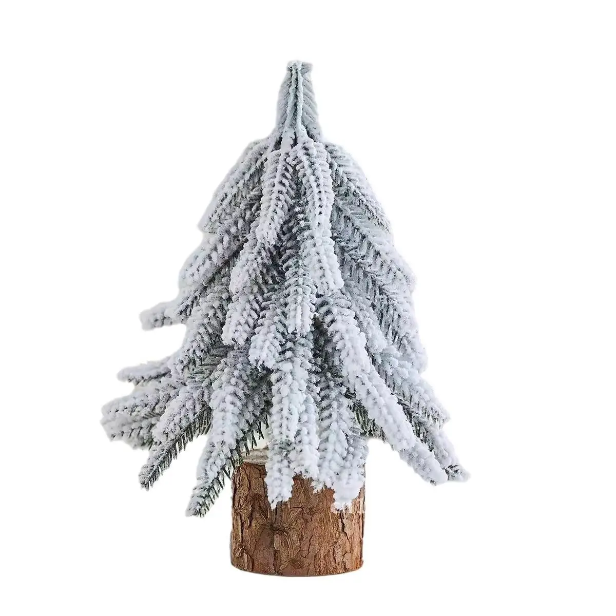 

New Christmas crooked head desktop snow Christmas tree ornaments gifts mini cedar decorations scene layout props