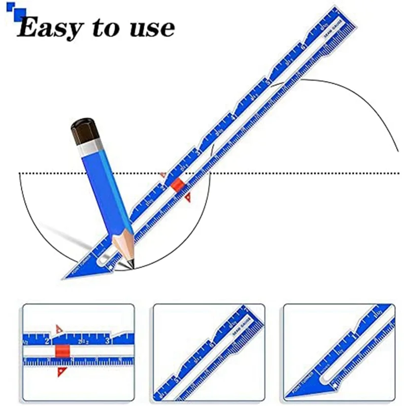 

3PCS Slide Gauges Sewing Tools Set Measuring Sewing Gauges For Beginners, Knitting, Crafts, Sewing Supplies