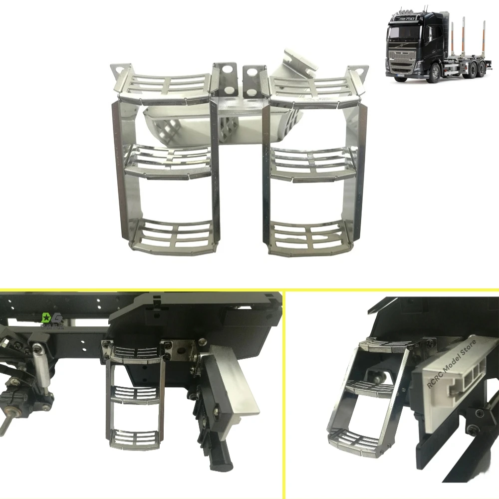 

RC игрушечный деревянный грузовик стремянка для Tamiya Volvo FH16 6x4 56360 деревянный грузовик 1/14 RC DIY обновленные детали DEGREE MODEL