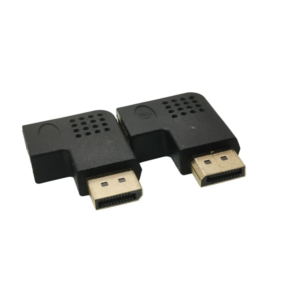 Para cima e para baixo Displayport adaptador, DP ângulo direito, Displayport 1PC, 8K 60Hz, 4 K 144Hz, passar 90 graus, Winkel Displayport