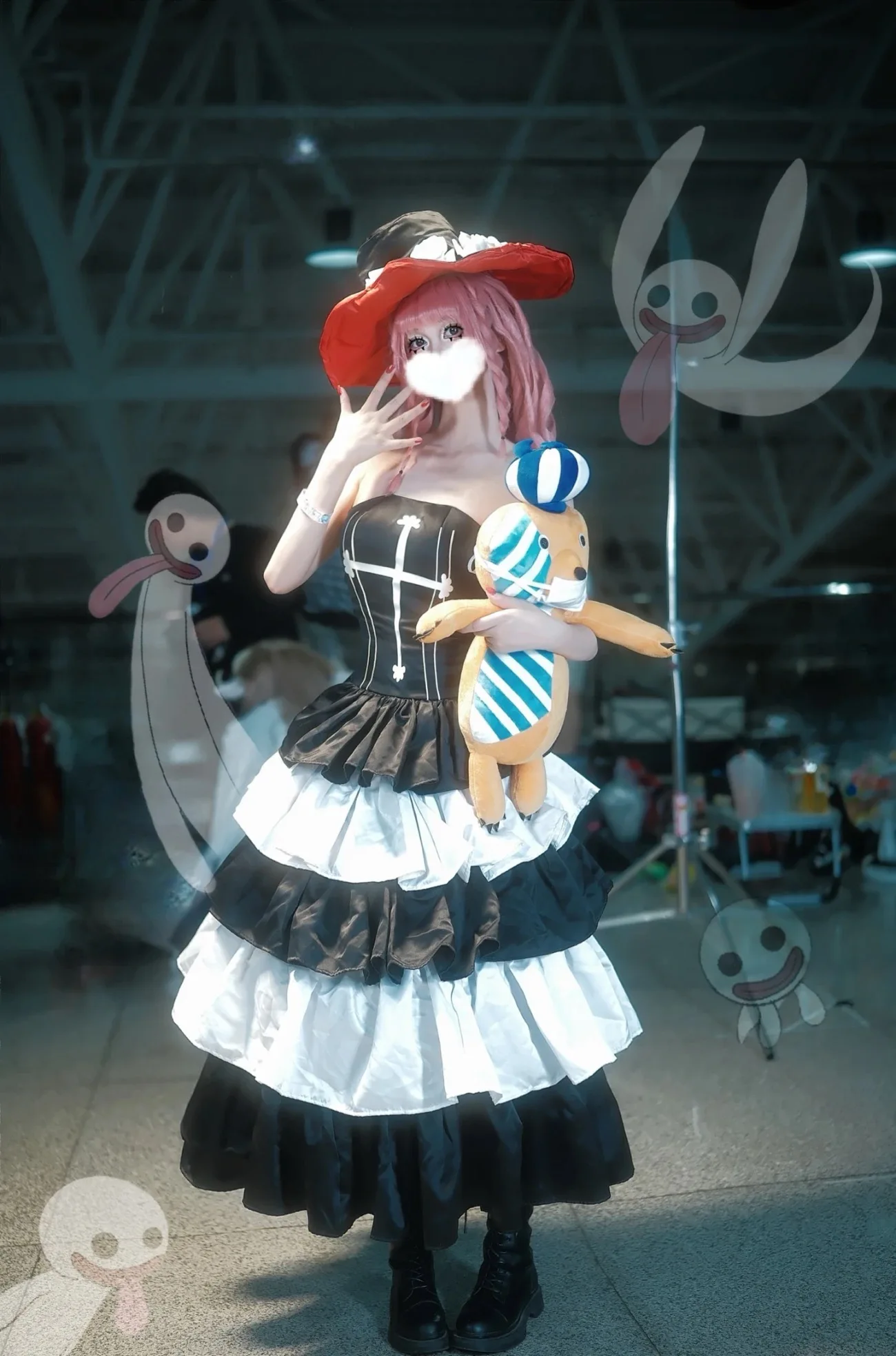 Perona Halloween-Kostüme für Frauen, heiße Anime-Kostüme, Geisterprinzessin-Kleid, Perona Cosplay-Kostüme, Kleid mit Hutanzug