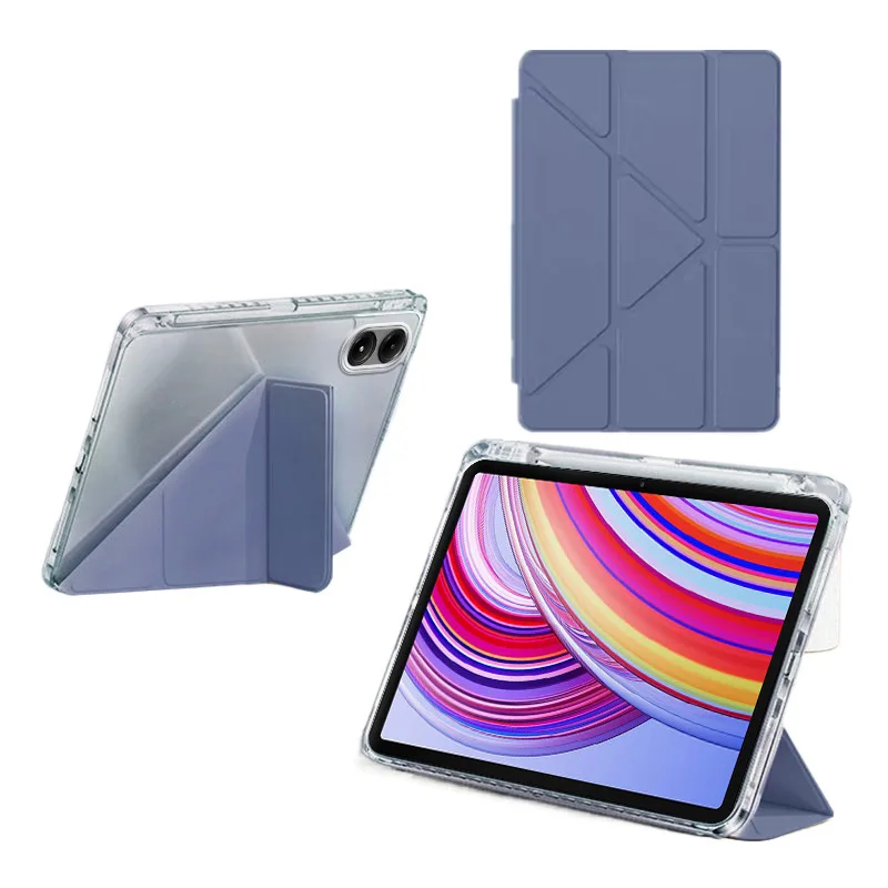 Funda For Xiaomi Redmi Pad Pro Case 2024 12.1 inch Magnetic Tri-Folding Flip Stand Smart Case for Redmi Pad Pro 12.1 2024 Cover