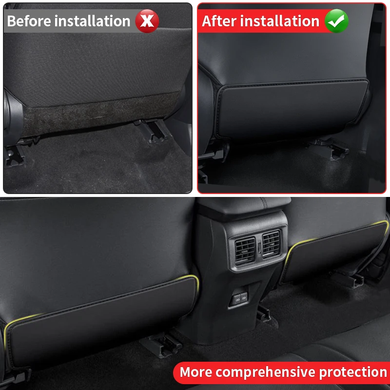 The rear seat anti-kick pad is suitable for  Honda Civic Accord Odyssey Elyson CRV HRV Pilot  internal modification accessories