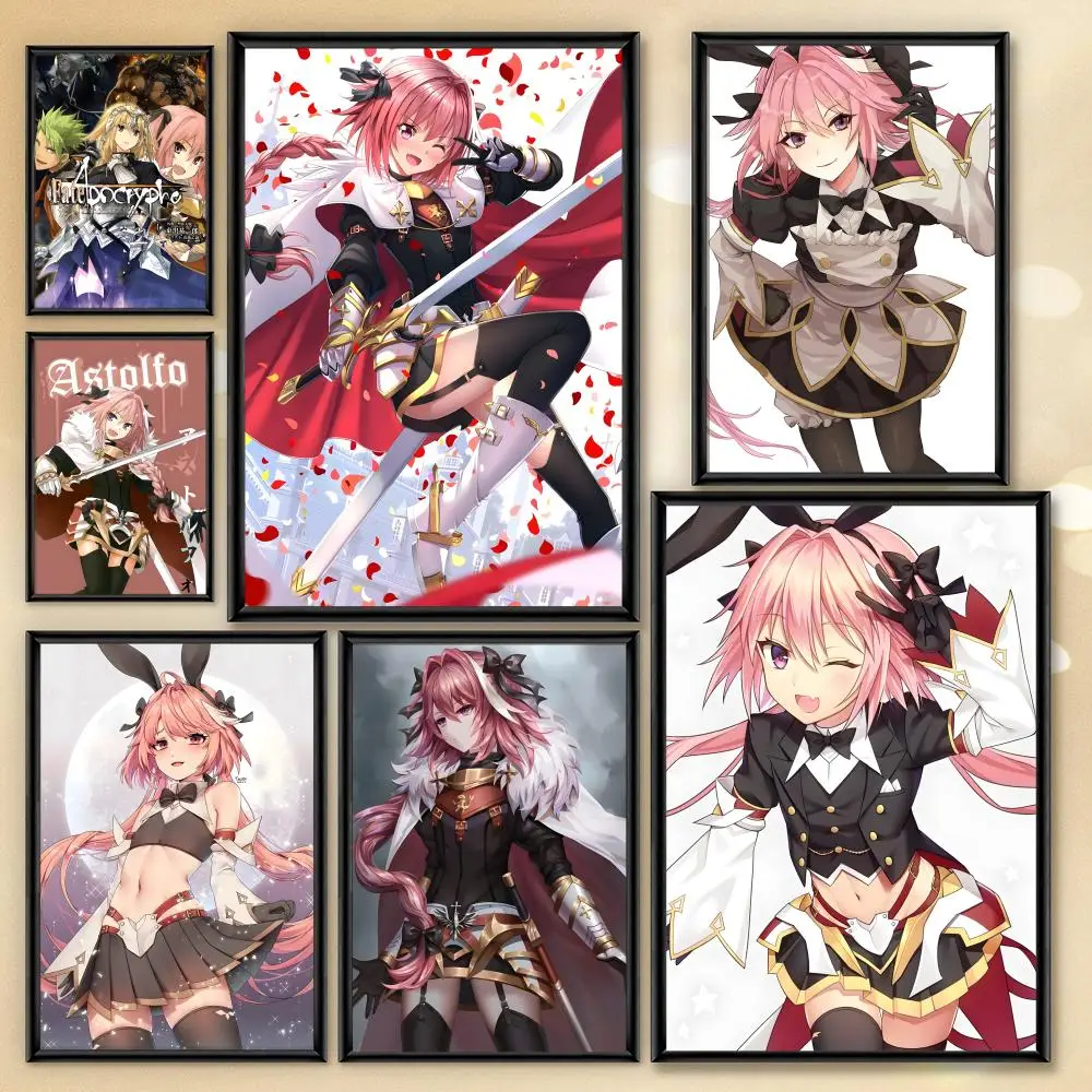 Poster HD Anime Hot Theme Sänger/OST/Film-Wasserdicht Selbstklebend Apocrypha Fate Home Astolfo Dekor