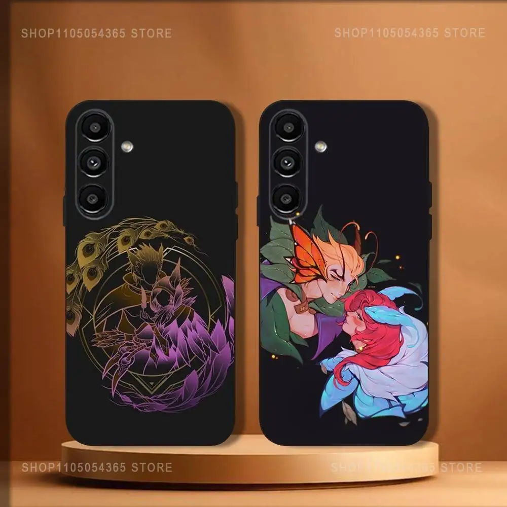 

Xayahs and R-Rakans Phone Case For Samsung Galaxy A20,A21s,A22,A31,A32,A52,A53,A72,73,A80 Soft Black Cover