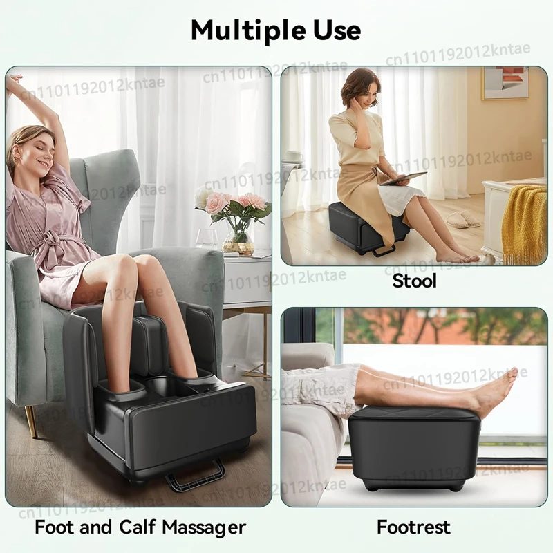 Electric Foot Massager Kneading Rolling & Air Pressing Features Heating Chair Design