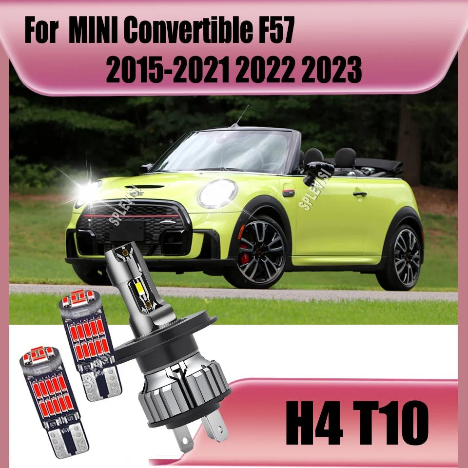 

H4 9003 LED Headlight Bulb Mini Size CSP Powerful Lamp For MINI Convertible F57 2015 2016 2017 2018 2019 2020 2021 2022 2023