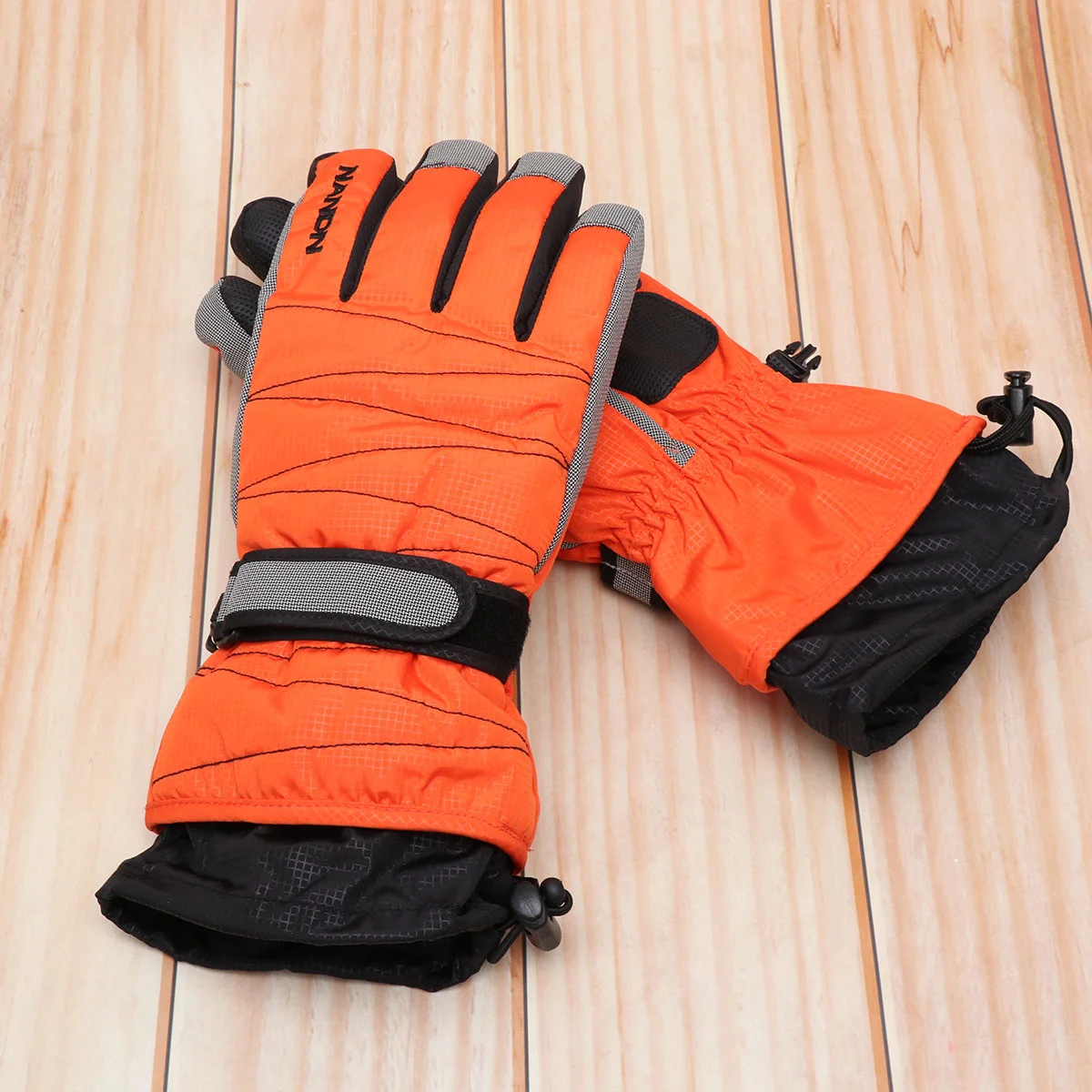 Handschuhe Sport für Outdoor Winddicht Finger Wandern Eltern-Kind-Ski Orange Winter Eltern-Kind