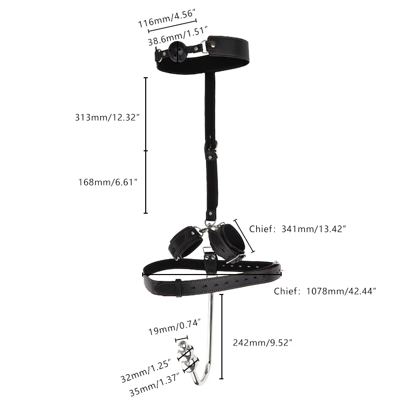 Juguetes sexuales para parejas, juego de atado de anzuelos anales, Bondage, mordaza bucal, equipo de esposas, Bdsm, juego para adultos, látigo femenino, productos eróticos exóticos
