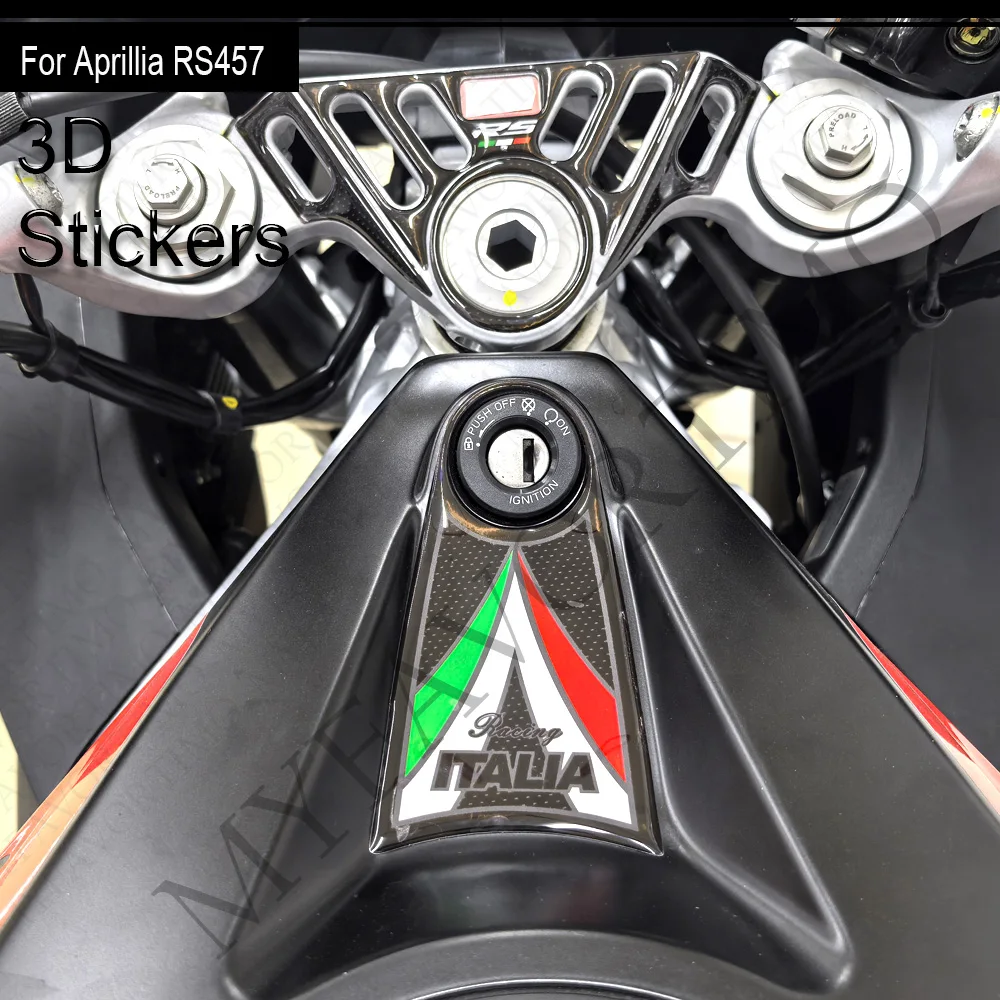 

For Aprilia RS457 RS 457 Protector Tank Pad Side Grips Gas Fuel Oil Kit Knee Fairing Fender Wheels Stickers Decals 2024-2025