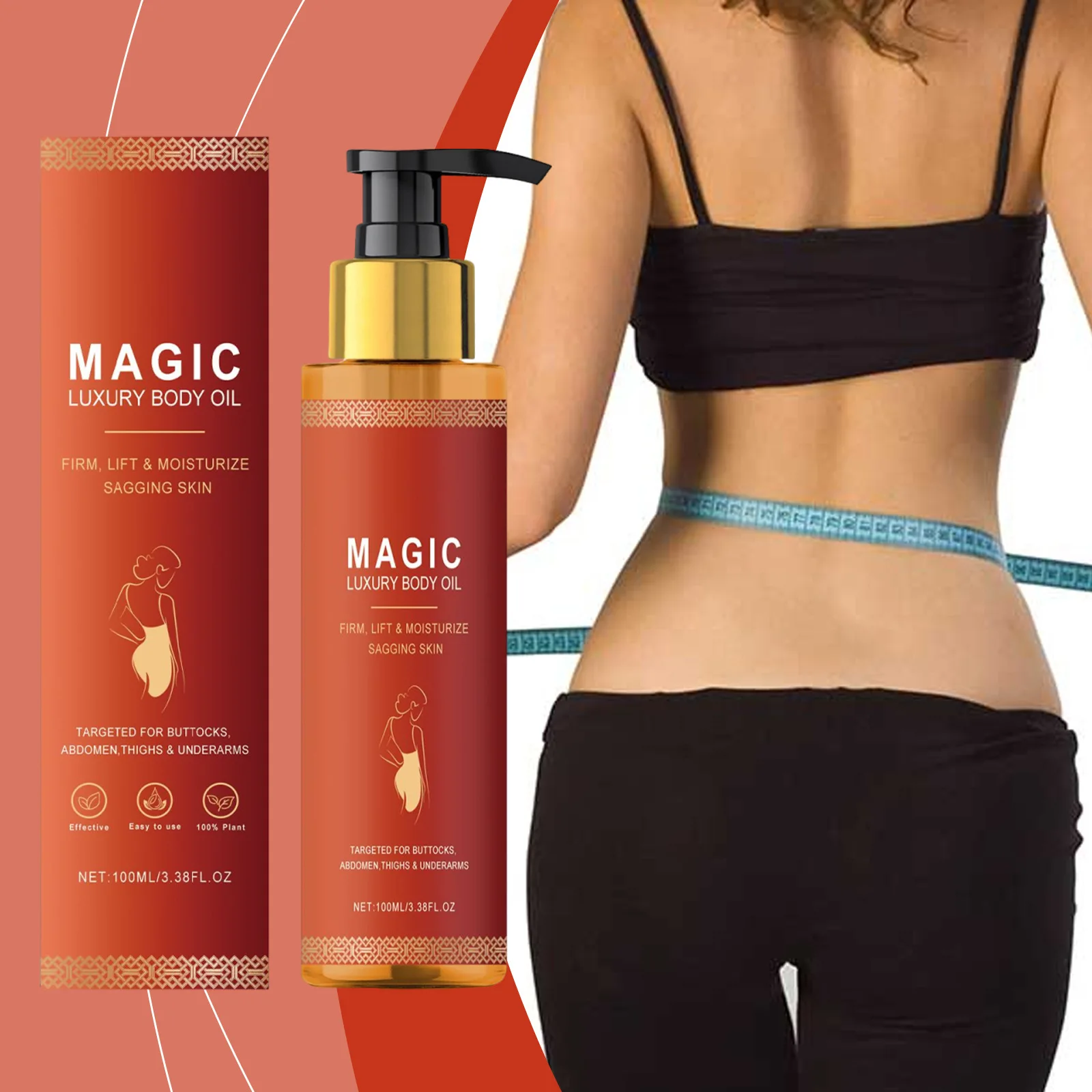 

Magic Luxury Body Tightening Oil Firming Sagging Moisturizing Dry Glowing Rejuvenating Repairing Softening Nourishing Skin Care