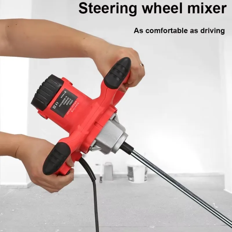 110V/220V 2100W Power Tools Steering Wheel Mixer New Fast Stirring Handheld Paint Cement Mortar Food Mixing Machine
