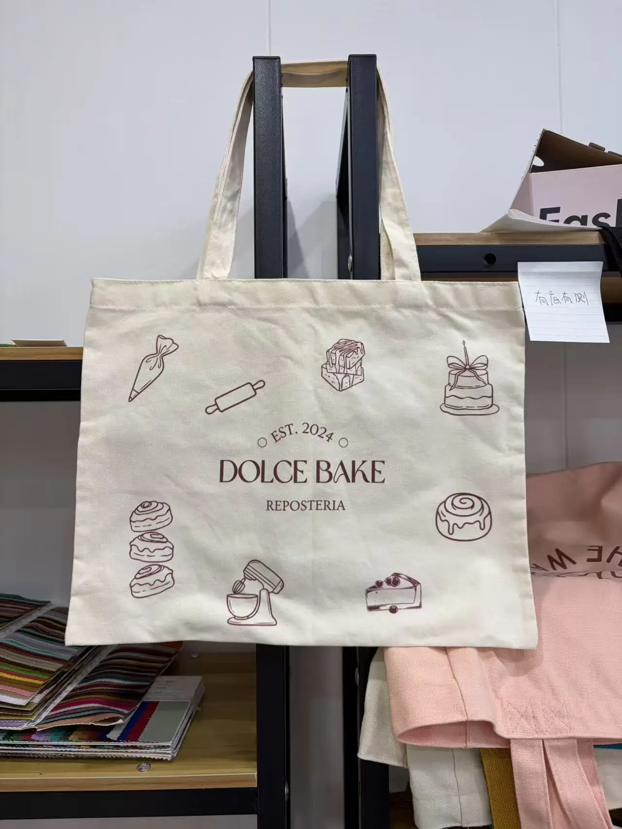 100 Bolsas de Lona Personalizadas con Logotipo, Bolsas de Compras de Algodón Reutilizables al por Mayor, Regalo Promocional Ecológico