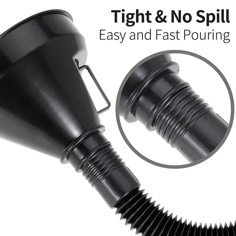 Flexible Spill-Proof Automotive Fuel Funnel 3