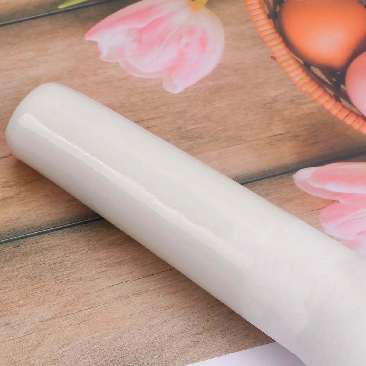 

8 Cm Porcelain Stick Potato Masher Exceart Ceramic Replacement Pestle Ceramics Food Muddler