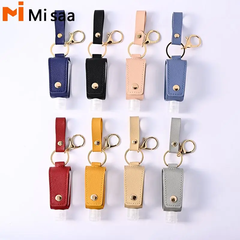 Mini Keychain Liquid Soap Dispenser Bottle Empty Hand Sanitizer Bottle Clear Bottle Travel Portable Alcohol Spray Bottles/Jars