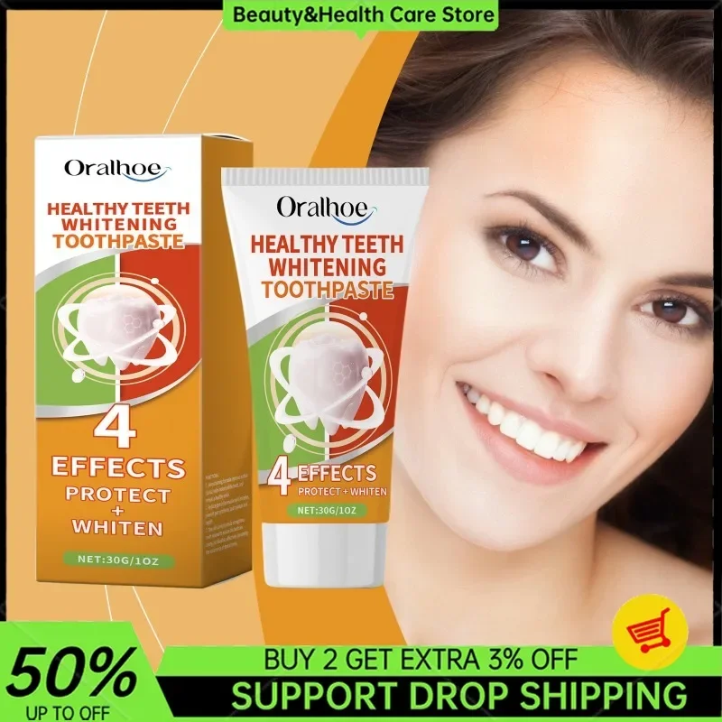 

Healthy Teeth Whitening Toothpaste Whitening Tooth Deodorization Toothpaste Mint Toothpaste Cleaning Fresh Bad Breath Oral Care