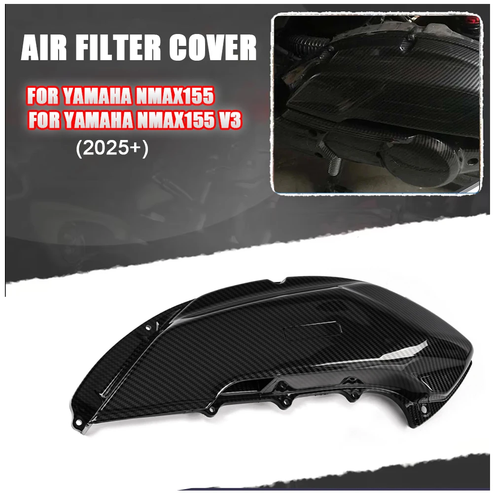 

Motorcycle Accessories Air Filter Cover Guard Protector Decoration Cover For YAMAHA NMAX155 V3 Turbo N-MAX155 2025+ NMAX 155