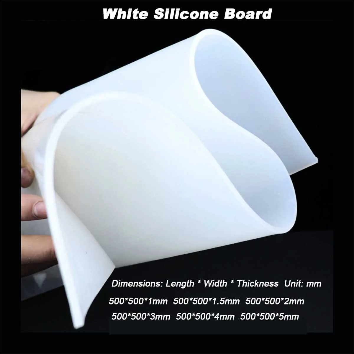 

Silicone Board White High Temperature Resistant Shock-Absorbing Sealing Pad Thickness 1 2 3 4 5mm 10 Degree