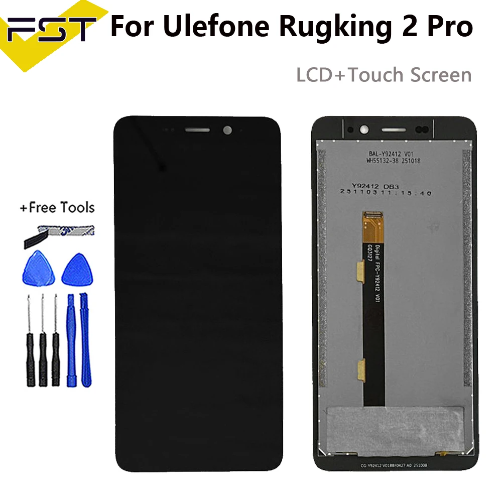 For Ulefone Rugking 2 Pro LCD Display Assembly Replacement For For Ulefone Rugking2 Pro LCD Screen Original Tested