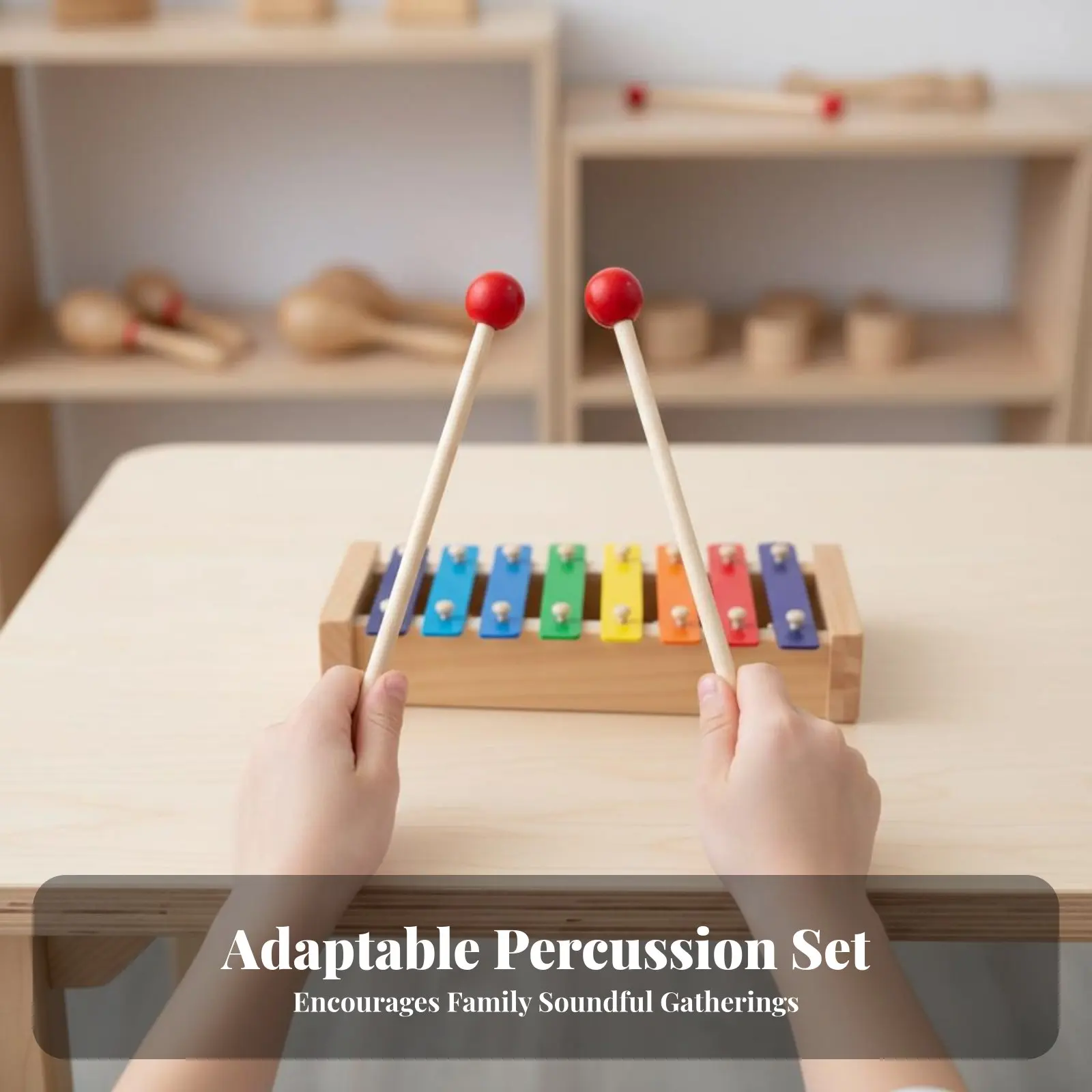 sphericalknob Beater Childsuitable Percussion Mallet Adaptable long-lasting for Music instructors, Playroom, Home