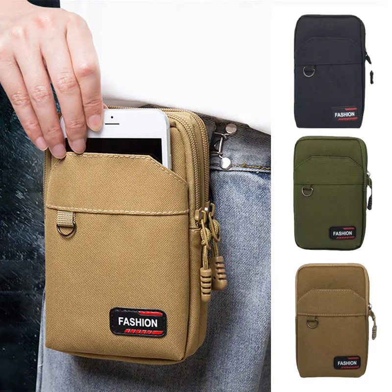 

Nylon Bag Outdoor Molle Waist Fanny Pack Men Phone Pouch Camping Hunting Waist Bag Gear Purses