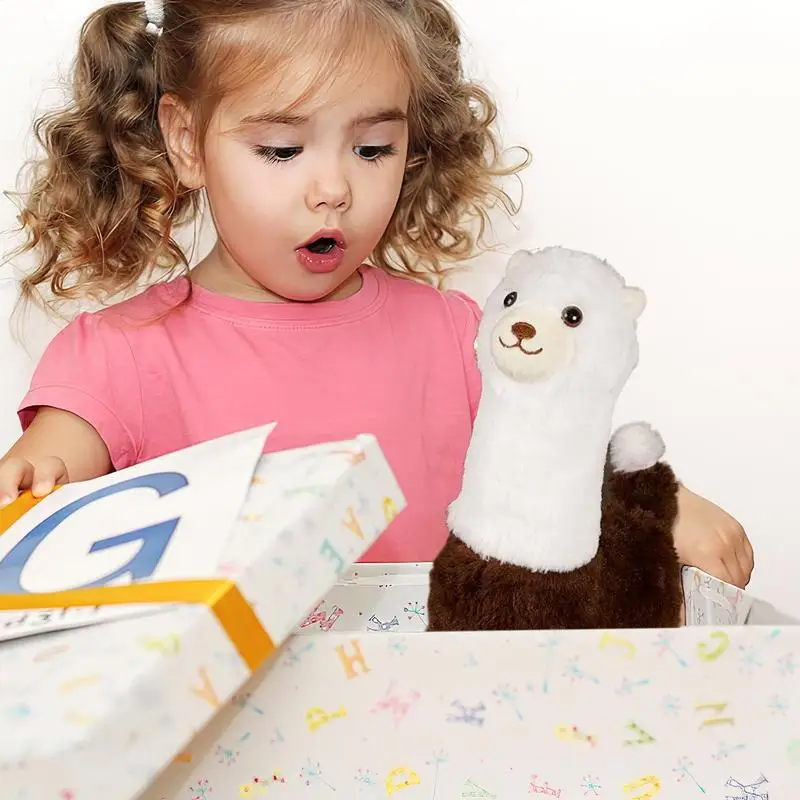 Stuffed Llama Cute Electric Alpaca Pillow With Sounds Animal Toy For Birthday Christmas Girls Kids Easter Nursery Room
