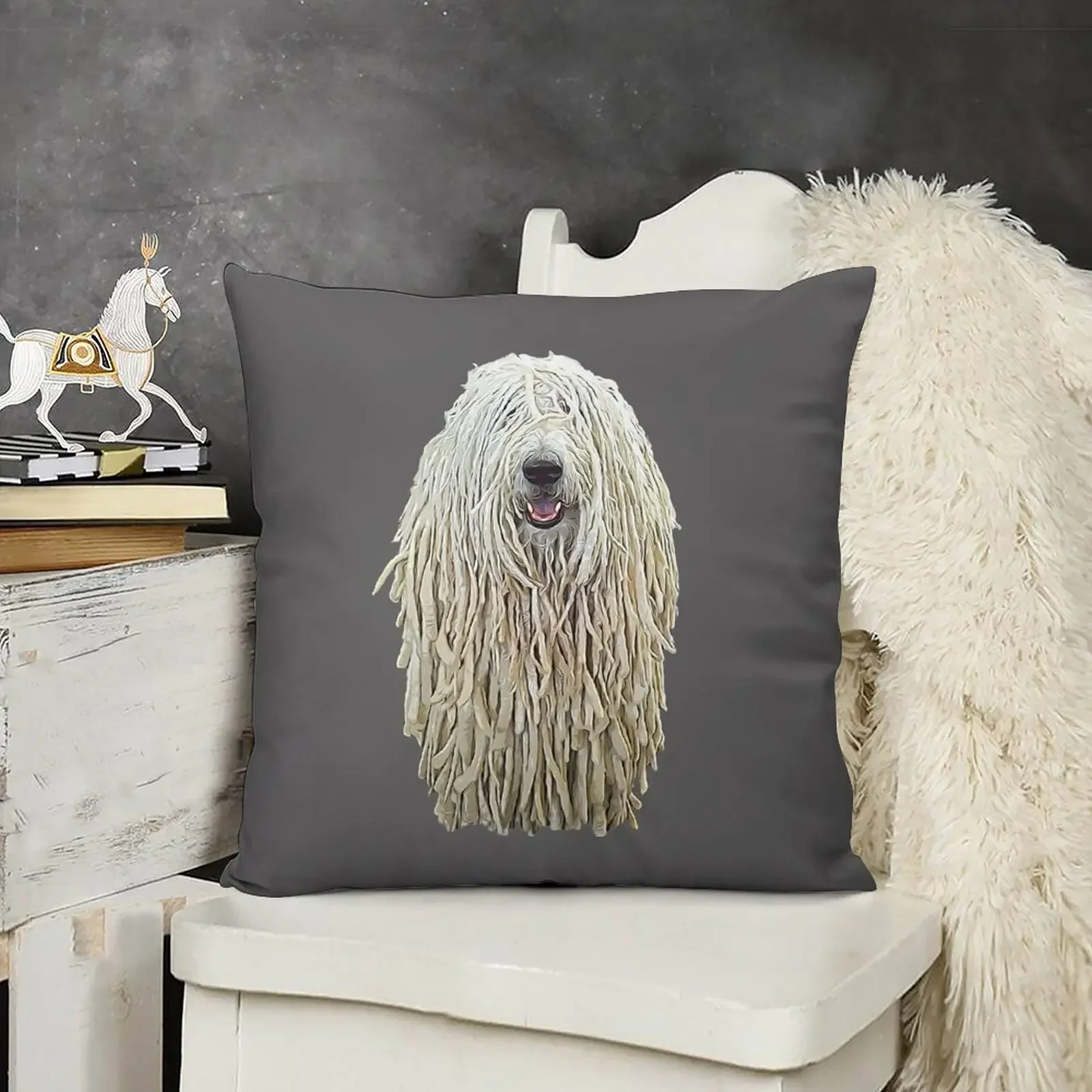 Komondor Dog Dreadlocks Throw Pillow luxury throw pillow covers Sofa Covers Decorative pillowcase pillow