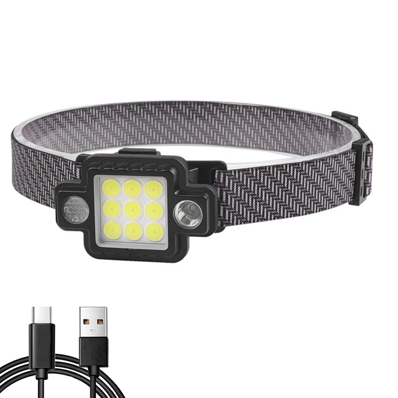 Multifunctional Removable Headlight TYPE-C Charging With Magnet LED Working Lights